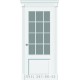 Двери Ницца-Бретань Прованс белые стекло решетка