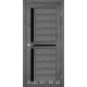 Двери КОРФАД SCALEA SC-04 дуб марсала со стеклом (черное)