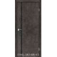 Двери GLASS LOFT PLATO GLP-09 лофт бетон глухое + вставка (CPL черный)