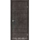 Двери GLASS LOFT PLATO GLP-13 лофт бетон глухое + вставка (CPL черный)