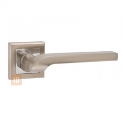 Ручка на розетке HISAR AS-21 SN/CP (никель матовый/хром)