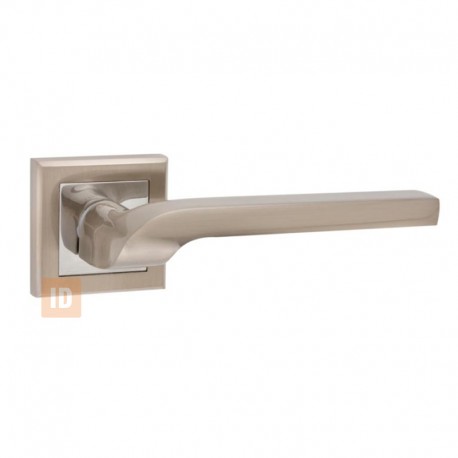 Ручка на розетке HISAR AS-21 SN/CP (никель матовый/хром)