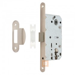 Замок врезной HISAR (85*50ET)+504.22 SD 410C-S (PL) NP (никель)