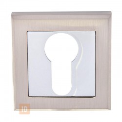 Накладка под цилиндр HISAR NS ET (AF-2) SN/CP (никель матовый/хром)