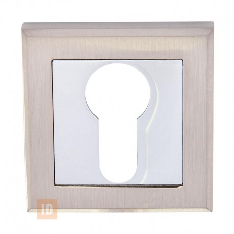 Накладка под цилиндр HISAR NS ET (AF-2) SN/CP (никель матовый/хром)