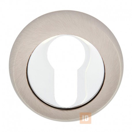 Накладка под цилиндр HISAR NR ET (804 ET) SN/CP (нікель матовий/хром)