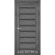 Двери КОРФАД PIANO DELUXE PND-01 дуб марсала со стеклом (черное)