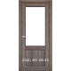 Двери КОРФАД CLASSICO CL-02 (со штапиком) дуб грей со стеклом (сатин матовый)