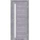 Двери Bordo Darumi серый бетон со стеклом (сатин матовый)