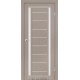 Двери Madrid Darumi серый краст со стеклом (сатин матовый)