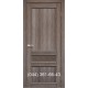 Двери КОРФАД CLASSICO CL-07 (со штапиком) дуб грей со стеклом (бронза) + рис. М1/М2