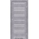 Двері Versal Darumi сірий бетон зі склом (сатин матовий)