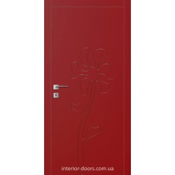 Двери Авангард Flora FL 2 глухое с фрезеровкой шелковистый мат