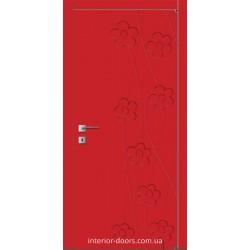 Двери Авангард Flora FL 5 глухое с фрезеровкой шелковистый мат