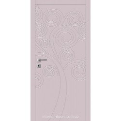 Двери Авангард Flora FL 9 глухое с фрезеровкой шелковистый мат