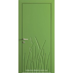 Двери Авангард Flora FL 13 глухое с фрезеровкой шелковистый мат