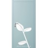 Двери Авангард Flora FL 17 с накладным элементом шелковистый мат