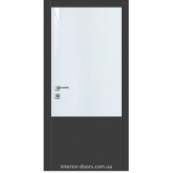 Двери Авангард Futura FТ.1.L со вставкой шпона шелковистый мат или глянцевый
