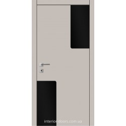 Двери Авангард Futura FТ.3.L со вставкой шпона шелковистый мат или глянцевый