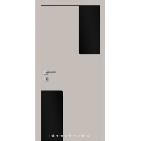 Двері Авангард Futura FТ.3.L зі вставкою шпону шовковистий мат або глянцевий