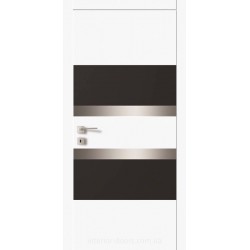 Двері Авангард Futura FТ.16.S з комбінованими вставками скла фарбованого по RAL