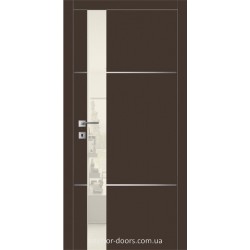 Двері Авангард Futura FТ.18.L зі вставкою шпону шовковистий мат або глянцевий