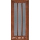 Двери Подольские Трояна орех светлый со стеклом (сатин матовый)