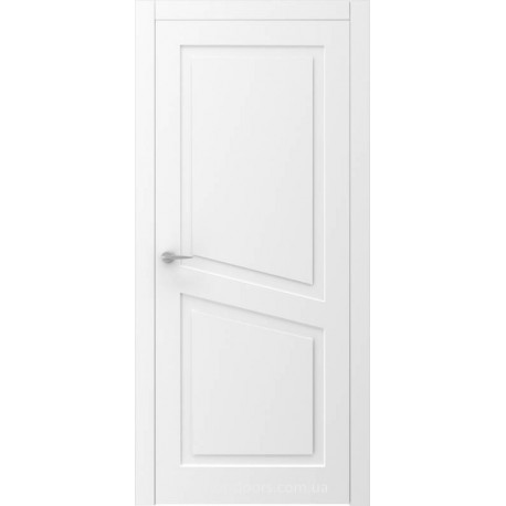 Двері QUADRO 10R білі глухі з фрезеруванням