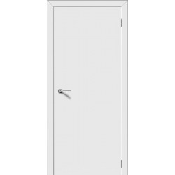 Інтер'єрні двері Моно рівні в білій емалі