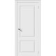 Інтер'єрні двері Квадро 2 класичні в білій емалі