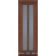 Двери Подольские Трояна 600 мм дуб темный со стеклом (сатин матовый)
