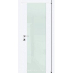 Двері Авангард Style А4.S біле зі склом Лакобель