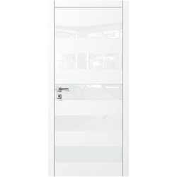 Двери Авангард Style А5.S белое со стеклом Лакобель