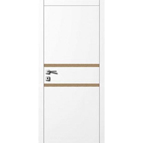 Двери Авангард Style А5.7.L белое со вставкой шпон
