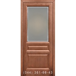 Двері Подільські Максима мокко зі склом (сатин матовий)
