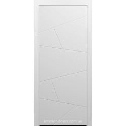 Двері міжкімнатні Брама 8.06 біла меламинова емаль фрезеровані