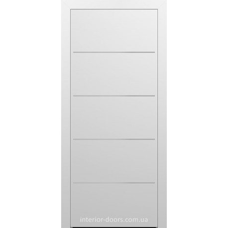 Двери межкомнатные Брама 8.23 белая меламиновая эмаль