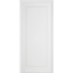 Двері міжкімнатні Брама 8.30 біла меламинова емаль з широким фрезеруванням