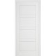 Двері міжкімнатні Брама 8.31 біла меламинова емаль широке фрезерування