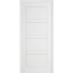 Двери межкомнатные Брама 8.31 белая меламиновая эмаль широкое фрезерирование