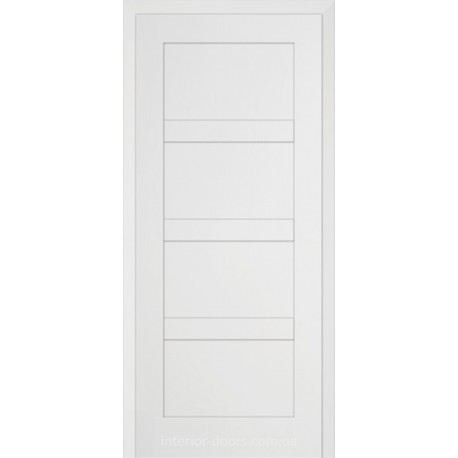 Двери межкомнатные Брама 8.31 белая меламиновая эмаль широкое фрезерирование