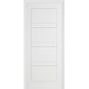 Двері міжкімнатні Брама 8.31 біла меламинова емаль широке фрезерування