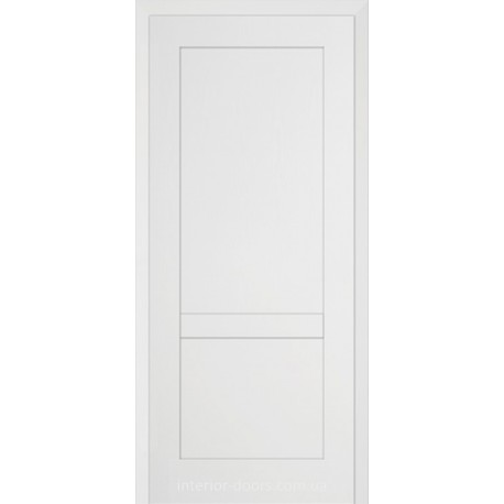 Двери межкомнатные Брама 8.32 белая эмаль с широкой фрезеровкой