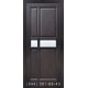 Двери Подольские Базель венге темное со стеклом (сатин матовый)