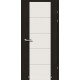 Двери Брама 17.3m дуб черный триплекс (стекло молочка) + молдинг