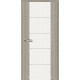 Двері Брама 17.3m ясен сірий триплекс (скло молочка) + молдинг