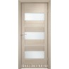 Двери AV-PORTE 01.09 крема со стеклом (сатин матовый)
