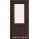 Интерьерные Двери Порта 63 капучино со стеклом (сатин матовый)