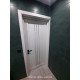 Двері Verona Leador білий матовий зі склом (сатин матовий) в інтер'єрі