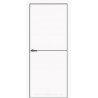 Двері міжкімнатні Тренто T02M із чорним молдингом ОМІС